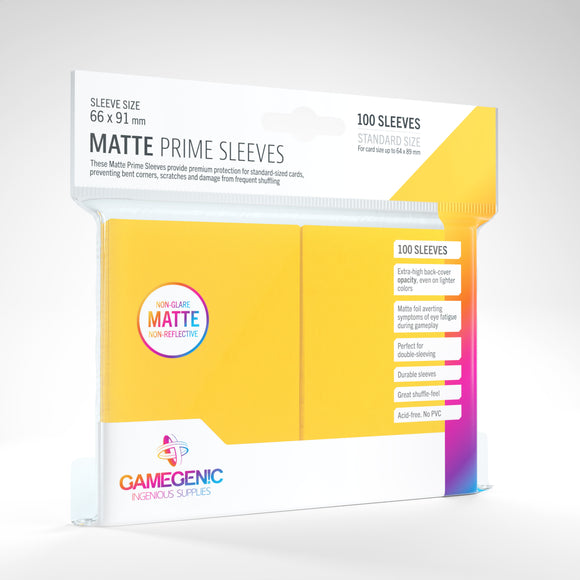 Matte Prime Card Sleeves: Yelllow