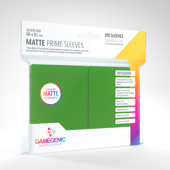 Matte Prime Card Sleeves: Green