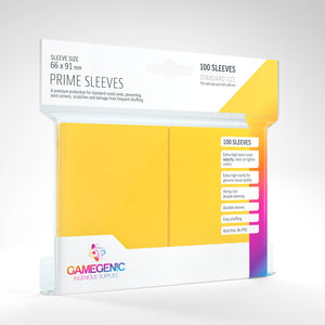 GameGenic Prime Card Sleeves: Yellow