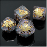 Glitter Gearwheel RPG Dice Set