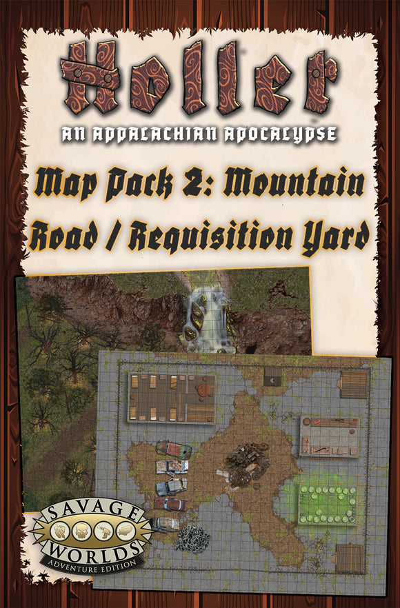 Savage Worlds: Holler - An Appalachian Apocalypse Map Pack 2: Mountain Road – Requisition Yard