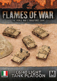 Flames of War: Italian L6/40 Light Tank Platoon (Mid War)