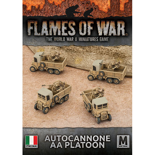 Flames of War: Italian Autocannone 20mm AA Platoon (Mid War)