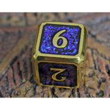 Forged Arcane Gold Metal Dice Set