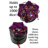 Pouch of the Endless Hoard Dice Bag - Black Blue
