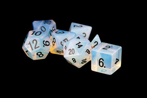 Metallic Dice Games: 16mmStone Poly Opalite Dice Set - Opalite (7)