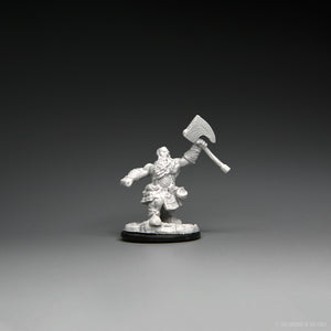 Magic: the Gathering - Unpainted Miniatures - Dwarf Fighter & Dwarf Cleric