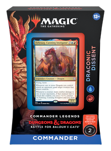 Magic: the Gathering - Commander Legends: Battle for Baldur's Gate Commander Deck - Draconic Dissent (Blue-Red-Blue)