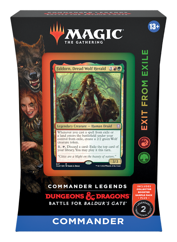 Magic: the Gathering - Commander Legends: Battle for Baldur's Gate Commander Deck - Exit from Exile (Red-Green-Red)