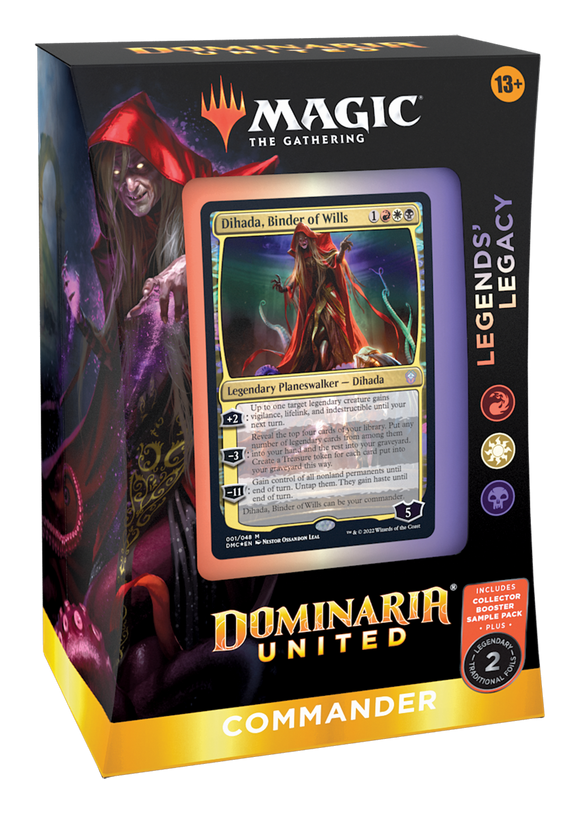 Products Magic: the Gathering - Dominaria United Commander Deck - Legends' Legacy. Colors are Red, White and Black