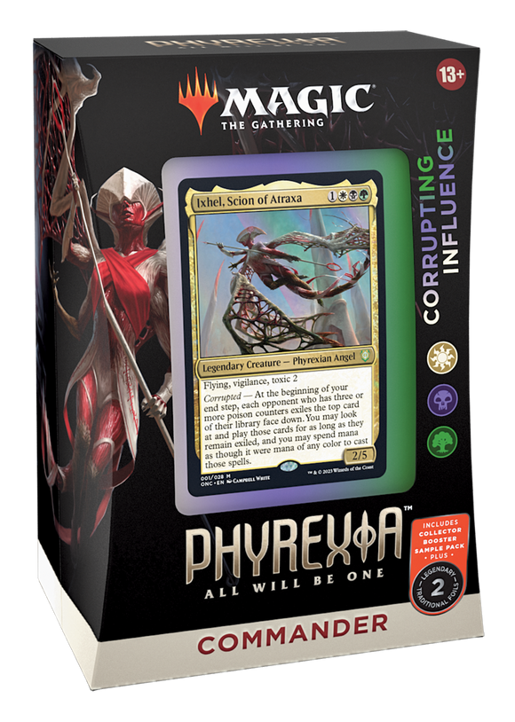 mtg ixhel commander deck Magic: The Gathering - Phyrexia: All Will Be One Commander Deck