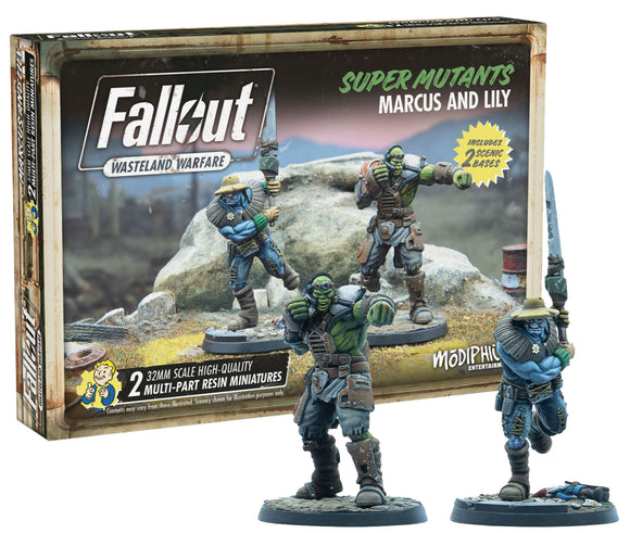 Fallout: Wasteland Warfare - Super Mutants - Marcus and Lily