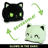 TeeTurtle Reversible Cat: Black/Glow (Mini)