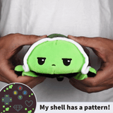 TeeTurtle Reversible Turtle: Video Game/Green (Mini)