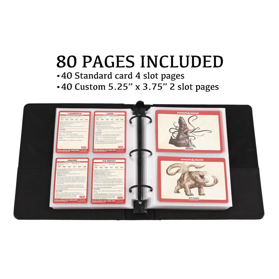dnd card binder Forged Curiosities Cache D&D Card Book (Rise of the Dead Ed.) Dark Bro –  Little Shop of Magic