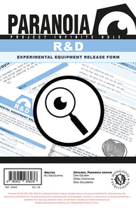 Paranoia: The R&D Experimental Equipment Release Form Pad