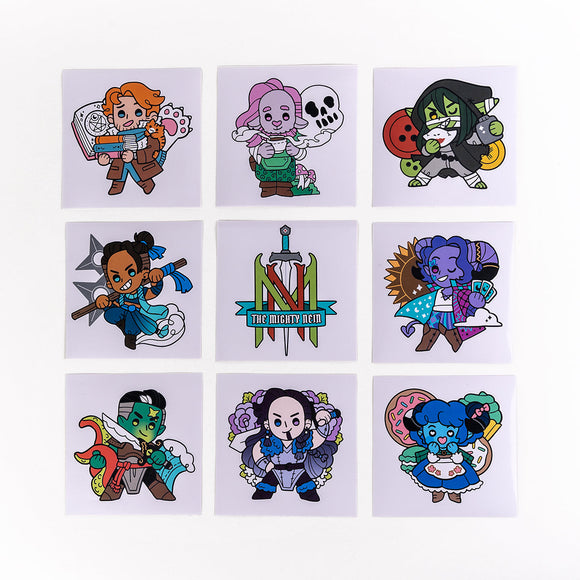 Critical Role: Mighty Nein - Chibi Vinyl Decals