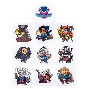 Critical Role: Vox Machina Chibi Vinyl Decals - 10-Pack