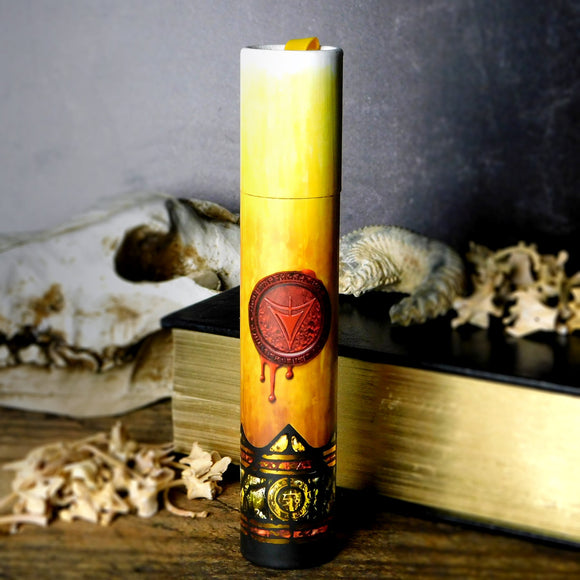 Ritual Candle Dice Tube: The Yellow Sign