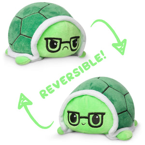 TeeTurtle Reversible Turtle: Green Glasses (Mini)
