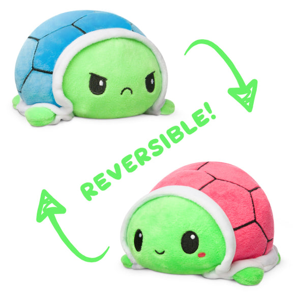 TeeTurtle Reversible Turtle: Red/Blue (Mini)