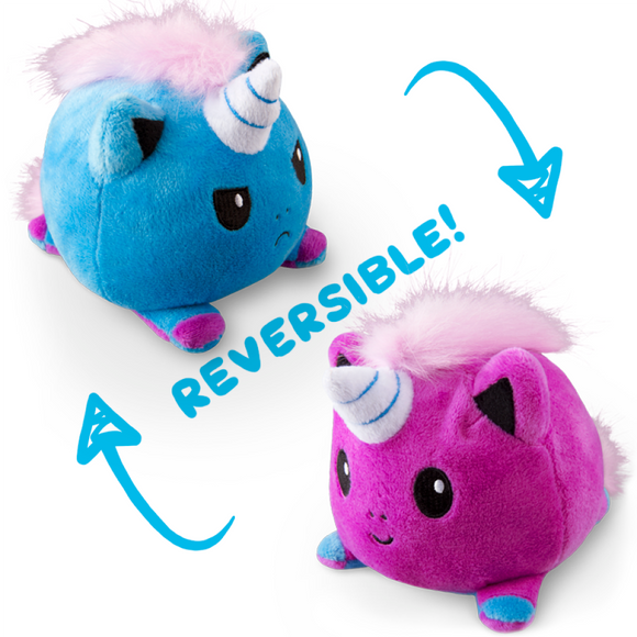 TeeTurtle Reversible Unicorn: Purple/Blue (Mini)