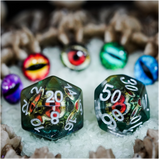 Reptilian Eye RPG Dice Set