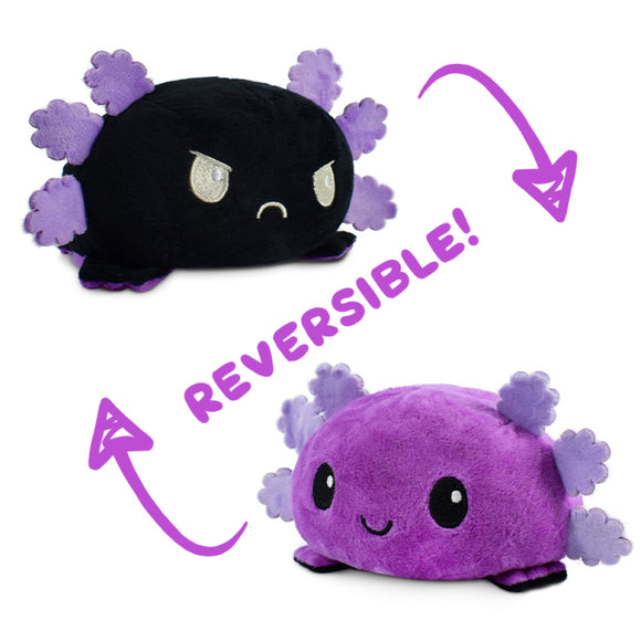 TeeTurtle Reversible Axolotl: Purple/Blackk (Mini)