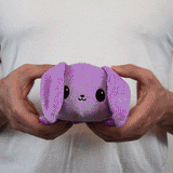 TeeTurtle Reversible Bunny: Purple (Mini)