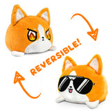 TeeTurtle Reversible Corgi: Orange Sunglasses (Mini)