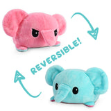 TeeTurtle Reversible Elephant: Aqua/Pink (Mini)