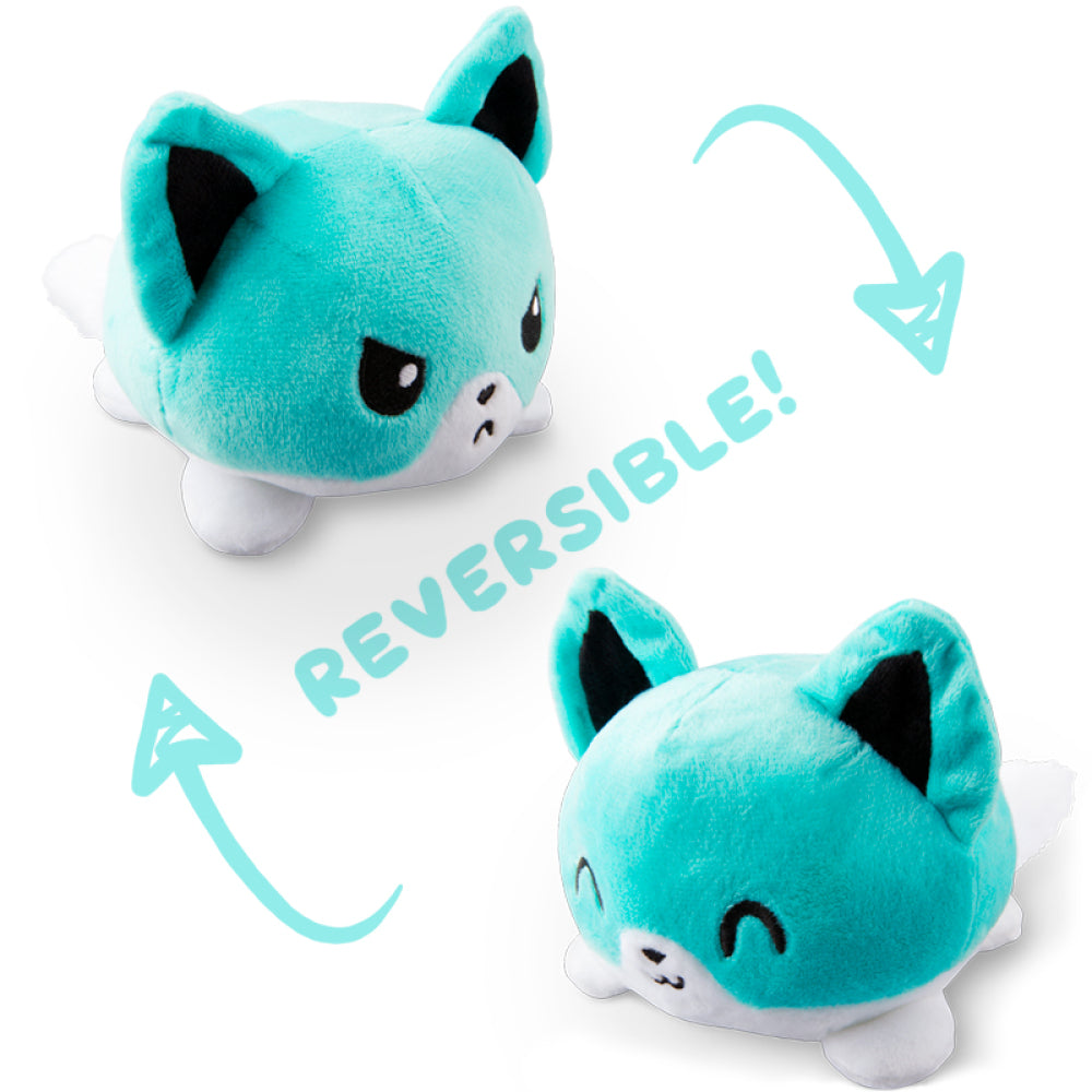 TeeTurtle Reversible Fox: Aqua (Mini) – Little Shop of Magic