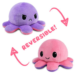 TeeTurtle Reversible Octopus: Pink/Purple (Mini)