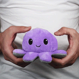 TeeTurtle Reversible Octopus: Purple/Gray (Mini)