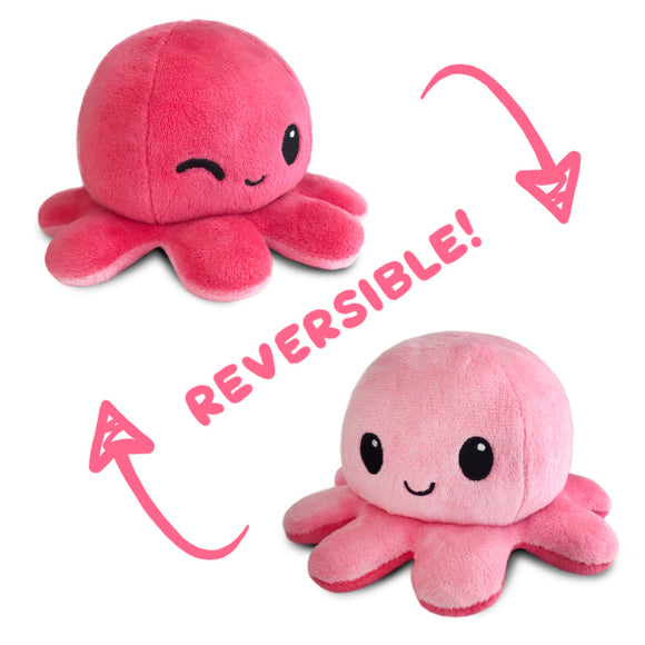 TeeTurtle Reversible Octopus: Light Pink/Pink Wink (Mini)