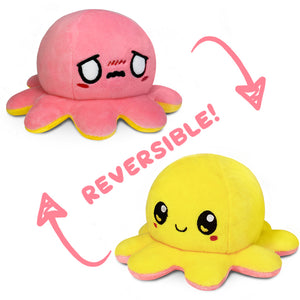 TeeTurtle Reversible Octopus: Yellow/Pink (Mini)