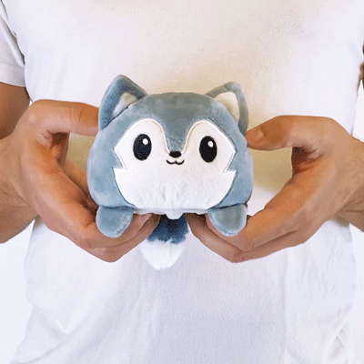 TeeTurtle Reversible Wolf: Gray (Mini) – Little Shop of Magic