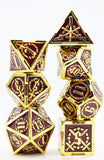 Royal Amethyst Sword RPG Metal Dice Set