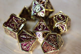 Royal Amethyst Sword RPG Metal Dice Set