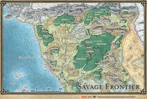 D&D: Forgotten Realms - Savage Frontier Map