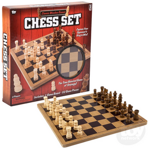 Classic Wooden Games 10" Chess Set