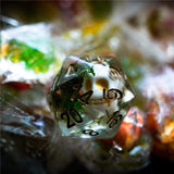 Clear Skull Dice Set