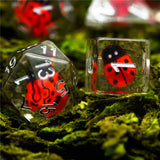 Red Ladybug RPG Dice Set