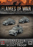 Flames of War: German SD KFZ 221 and 222 Light Scout Troop