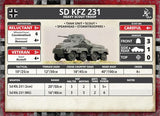 Flames of War: German SD KFZ 231 Heavy Scout Troop