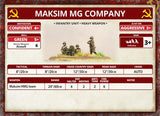 Flames of War: Soviet Maksim MG Company