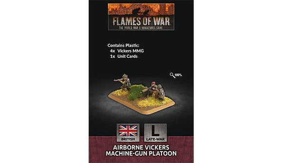 Flames of War: British Airborne Vickers Machine-gun Platoon (Late War)
