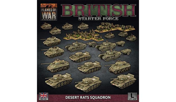Flames of War: British Starter Force - Desert Rats Squadron