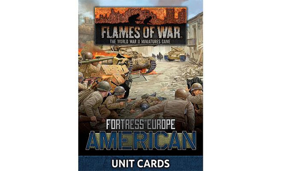 Flames of War: Fortress Europe - American Unit Cards