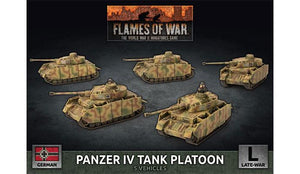 Flames of War: German Panzer IV Tank Platoon